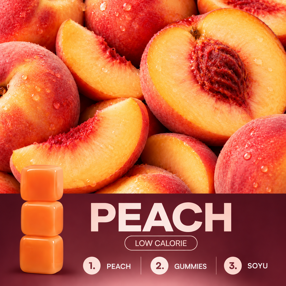 SOYU Creatine Monohydrate Gummies — Peach — image 11