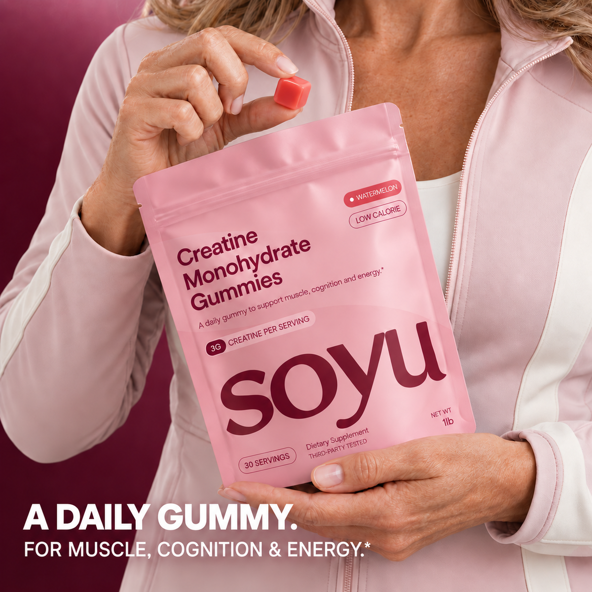 SOYU Creatine Monohydrate Gummies — Watermelon — image 5